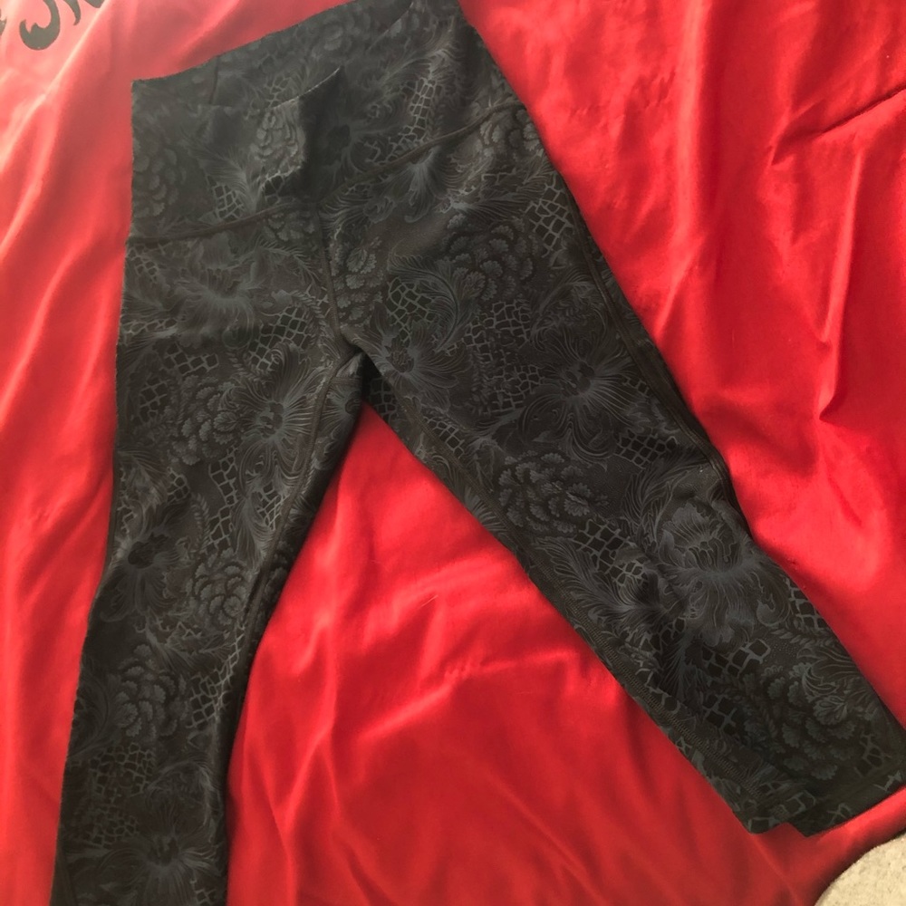 Lululemon- just below the knee